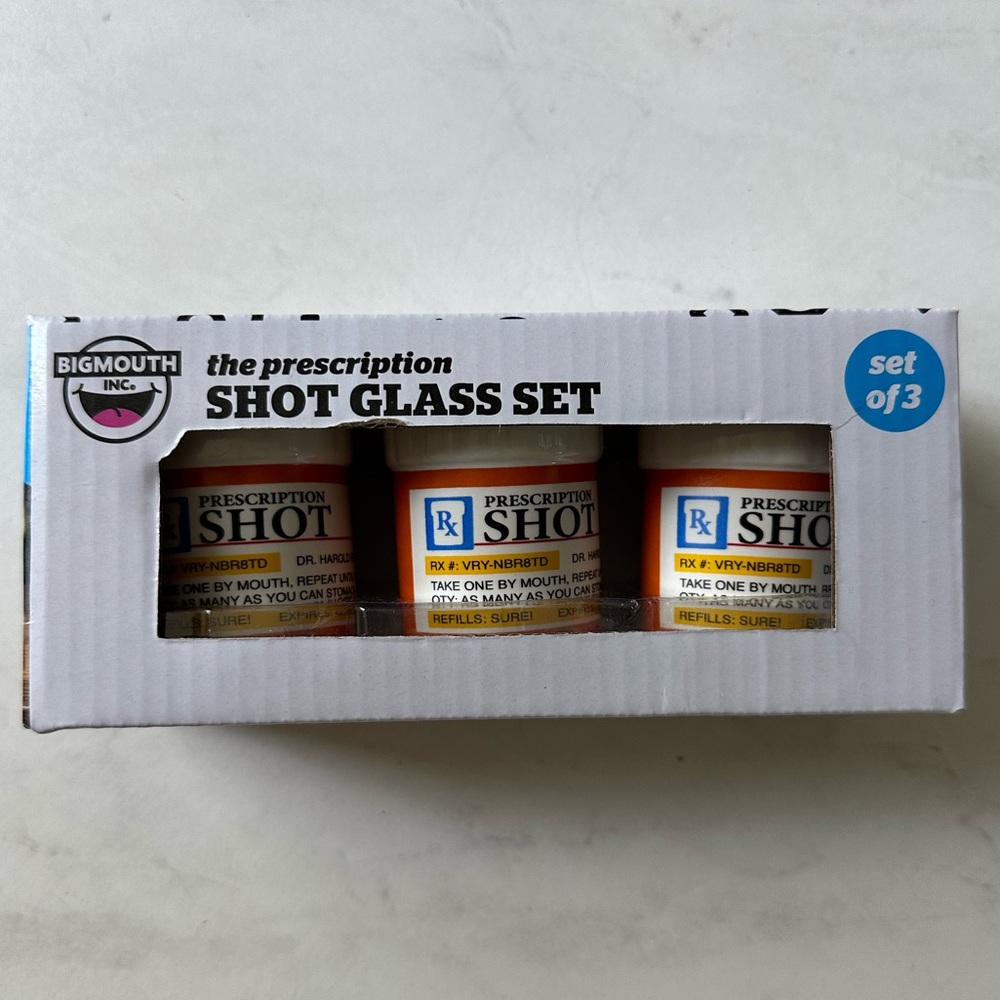 Big Mouth Prescription Shot Glass Set
